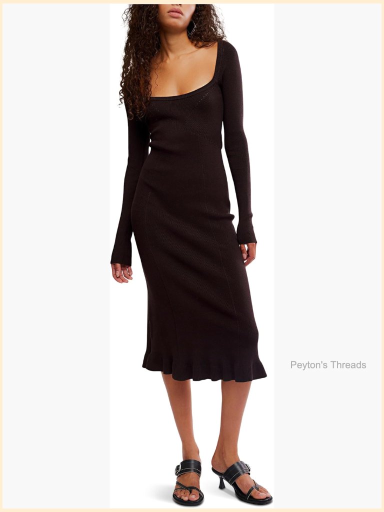 Woven Bodycon Midi Dress With Floral Print And Leg Slit